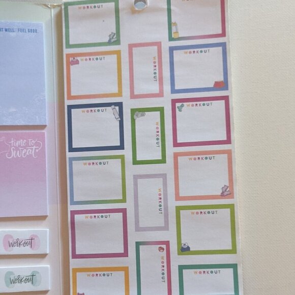 NWT Sweat Smile Repeat 638 Happy Planner Accessory Pack Stickers Fitness Workout - Picture 6 of 12